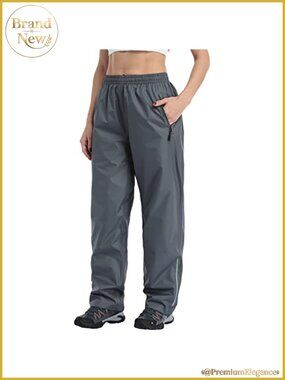 Waterproof Rain Pants Women Lightweight Windproof Hiking Over Pants